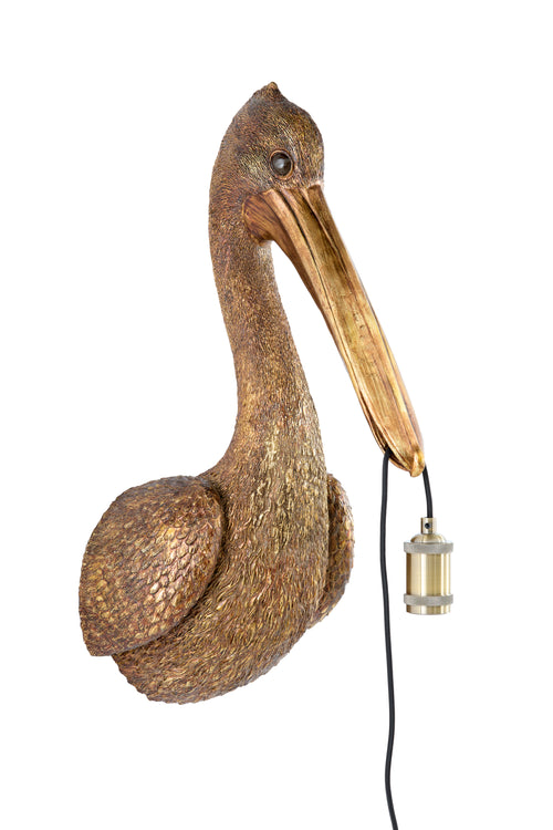 Light & Living wandlamp PELICAN - brons - 33x28x63cm - vtwonen shop