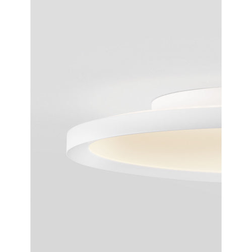 Nova Luce AOTON Geïntegreerde LED-plafondlamp, halfverzonken, zandwit, Triac dimbaar, 35W, 3279lm, 2700-3000K kleurtemperatuur.