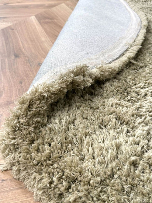 Interieur05 vloerkleed Pilo - hoogpolig - groen - Ø240 cm - vtwonen shop