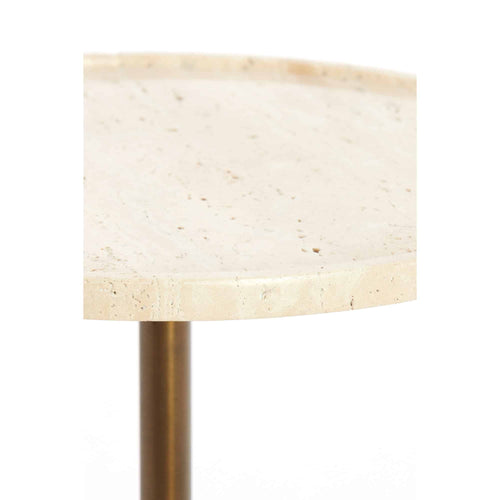 Light & Living bijzettafel Civita - bruin - Ø41cm
