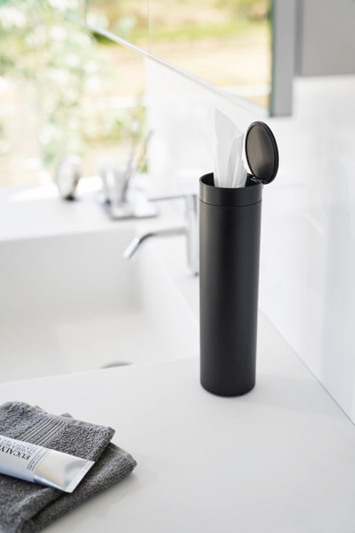 Yamazaki Tissuebox Rond - Tower - Zwart