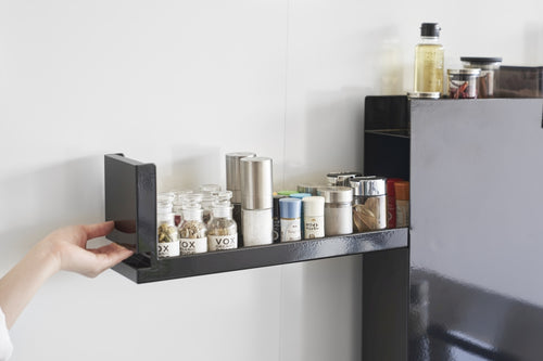 Yamazaki Kruiden- en Olierek Uitschuifbaar - 2 niveaus - Tower - Zwart - vtwonen shop