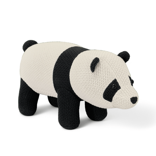 Pintado & Lacado knuffeldier Panda - zwart - 52 cm
