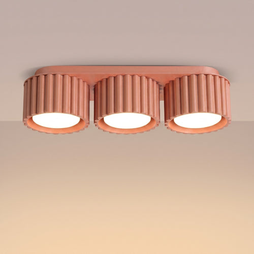 Sollux Lighting Plafondlamp AURA 3 perzik Gx53 - 32,5x10x8cm