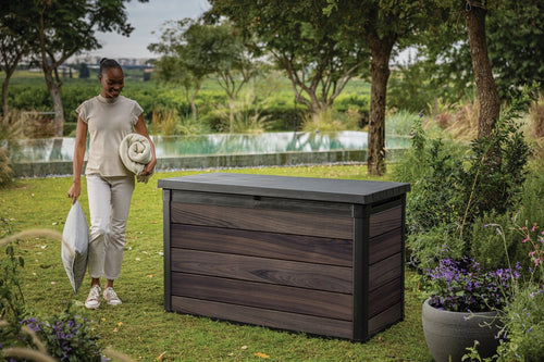 Keter Signature Opbergbox 757L - 151.7x72.5x90cm - Rosewood - vtwonen shop