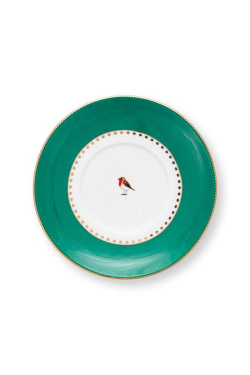 Pip Studio Kop en Schotel - Love Birds - Groen - 100ml - Set van 2