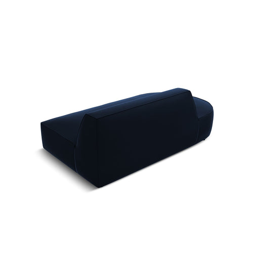 Cosmopolitan Design - Linker modulaire bank Siena 2-zits, flueel koningsblauw - 93x181x69cm