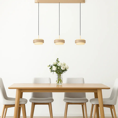 Freelight hanglamp Puleggia - 3 lichts - 90  x 150   cm - beige