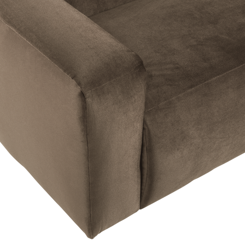 WOOOD 2-zits bank arm links Mojo Base - Velvet - Taupe - 74x185x97