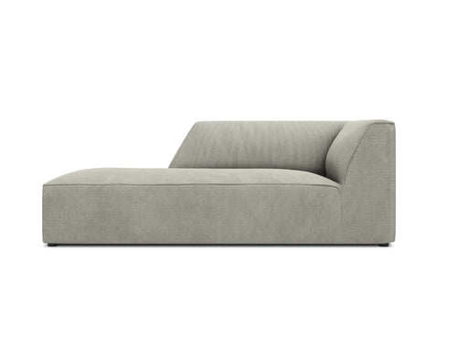 Micadoni linker meridiaan Ruby ribfluwelen, lichtgrijs - 180x93x69cm