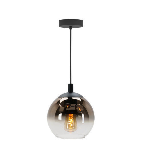 EGLO hanglamp Ariscani 1 - e27 - ø 20 cm - koperglas - zwart - vtwonen shop