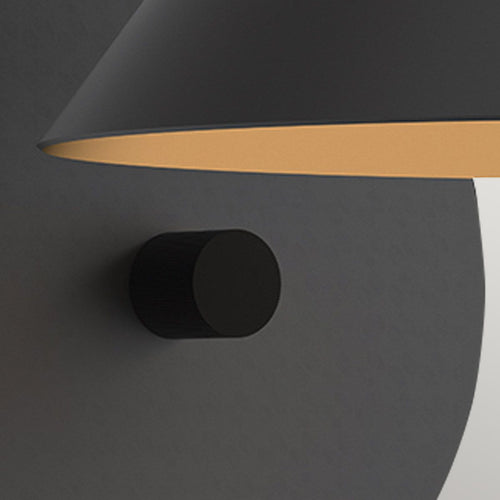 Dome Wandleuchte Modern Matt Schwarz 1x E27