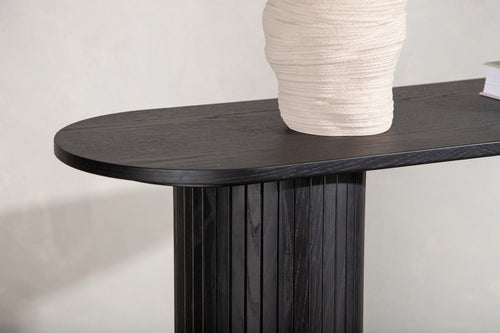 Rebellenclub Sidetable Pokka - 130 x 40 cm  - Zwart - vtwonen shop