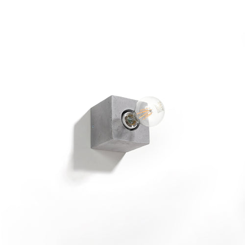 Sollux Lighting Wandlamp ARIZ beton - 10x10x10cm