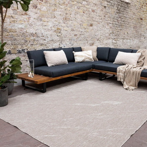 Buitenkleed Marble - Naturel/wit - dubbelzijdig - EVA Interior - 240 x 340 cm