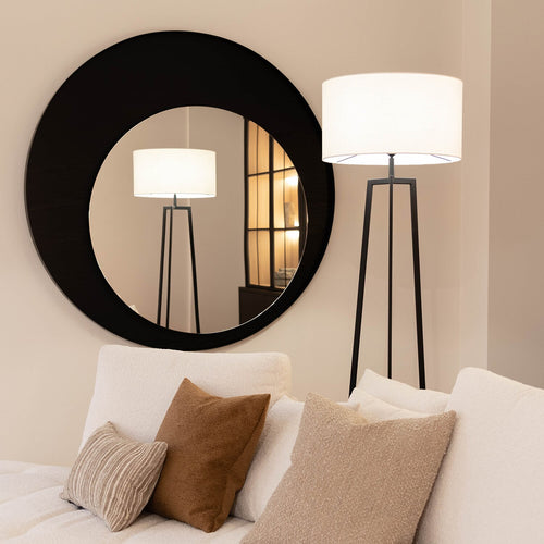 Atmooz vloerlamp Falco - zwart - Ø 46 x H 166 cm - E27