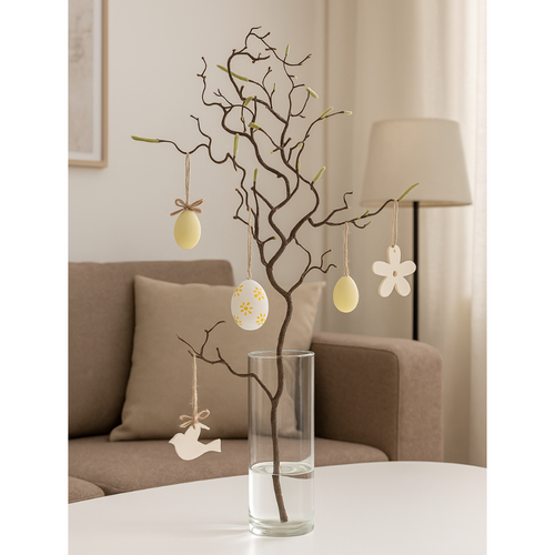 Flourify - Kunstplant - Kronkelhazelaar - 69 cm - Bundel van 5 stuks - vtwonen shop