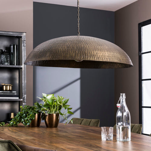 Giga Meubel Hanglamp - Brons Antiek Metaal - 1-LichtsØ90x150cm - vtwonen shop