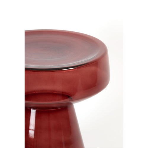 Light & Living bijzettafel Dakwa - rood - Ø37cm