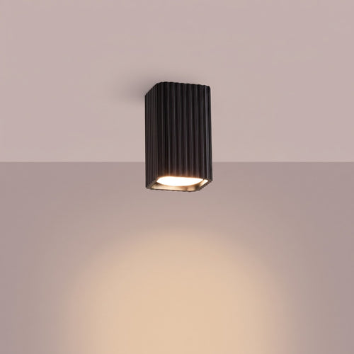 Sollux Lighting Plafondlamp RAYO 10 zwart - 6x6x10cm