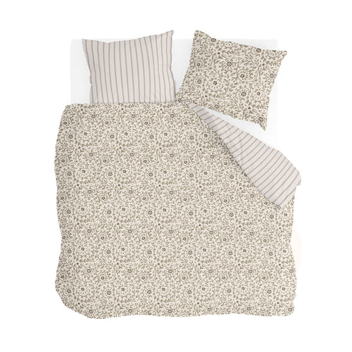 Walra - Dekbedovertrek Brush & Bloom - 240x220 cm - Zand