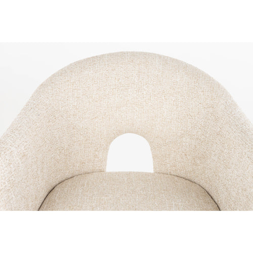 Zuiver Contour Eetkamerstoelen Armleuning Beige - Set van 2