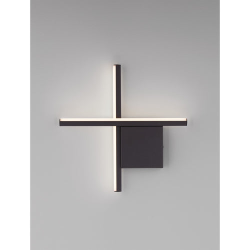 Nova Luce CROSS Geïntegreerde LED-wandlamp Sandy Black LED 10W 660lm 2700K