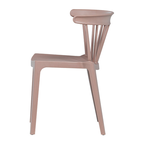 WOOOD tuinstoelen Bliss - Kunststof - Zalm Roze- 75x52x53 - Set van 2