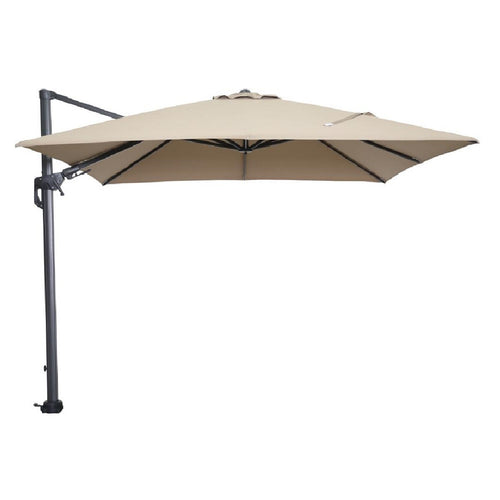 Hawaii parasol - 300x300 cm - carbon black - taupe - vtwonen shop