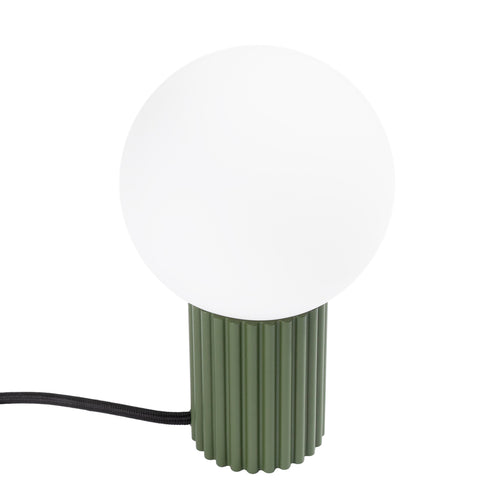 Sollux Lighting Tafellamp HALO olijfgroen - 12x12x19cm