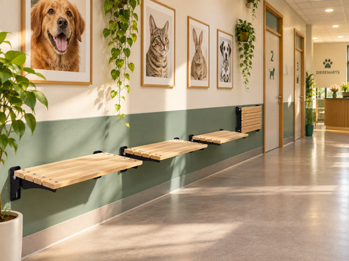 MaximaVida opklapbare gevelbank Jordaan 100 cm- FSC essenhout