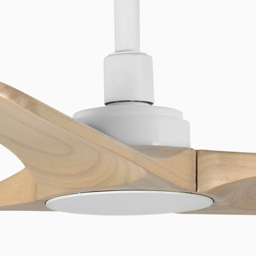 Faro Heywood Klein 3-bladig mat wit, dennen Tuya Smart System
