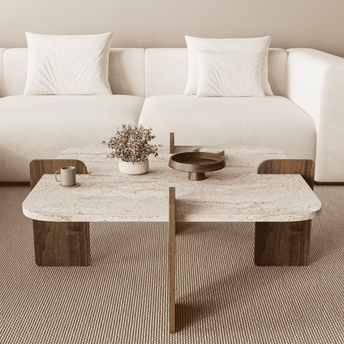 Calicosy - LUMA Salontafel - Naturel - 90x90x35 cm
