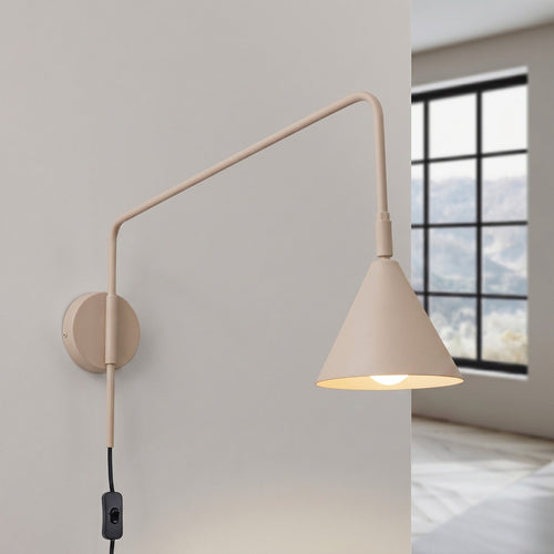 Sollux Lighting Wandlamp NOX taupe - 14x61x30cm