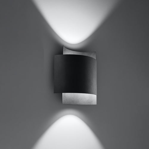 Sollux Lighting Wandlamp IMPACT zwart - 22x11x23cm