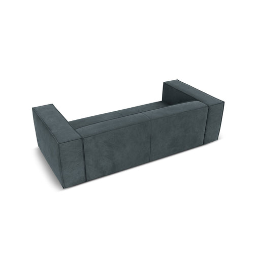 Cosmopolitan Design - Bank Turin 3-zits, structurele stof blauw grijs - 100x227x68cm