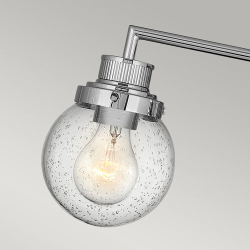 Elstead Hinkley Poppy Badkamer Wandlamp Gepolijst Chroom, IP44