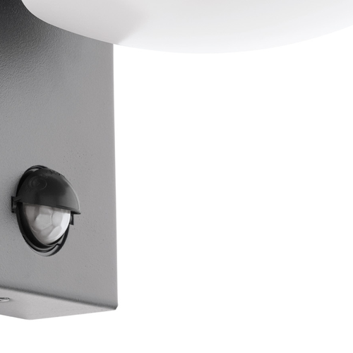 EGLO wandlamp buiten Caldiero - sensor - e27 - 24 cm - antraciet/wit