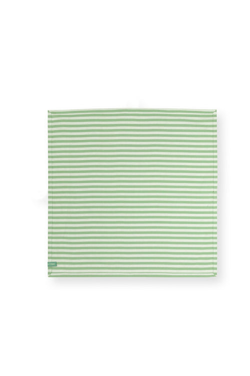 Pip Studio - Theedoeken Stripes - Lichtgroen - 65x65 cm - Set van 2