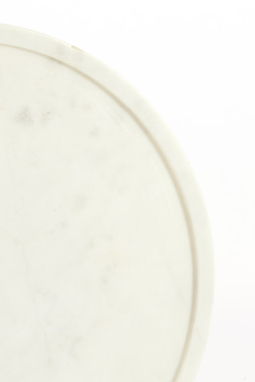 Light & Living bijzettafel CIVITA - Ø37x49 cm - wit - vtwonen shop