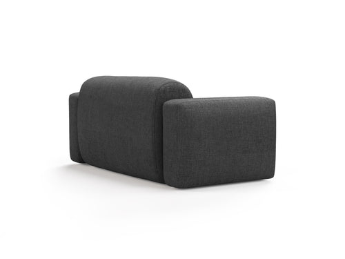 Cosmopolitan Design Modulaire bank Strino 2-zits, structurele stof grijs - 98x180x78cm