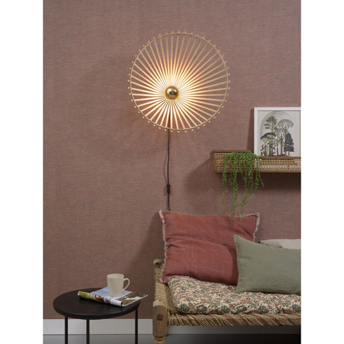 GOOD&MOJO wandlamp Bromo - bruin - Ø60cm - vtwonen shop