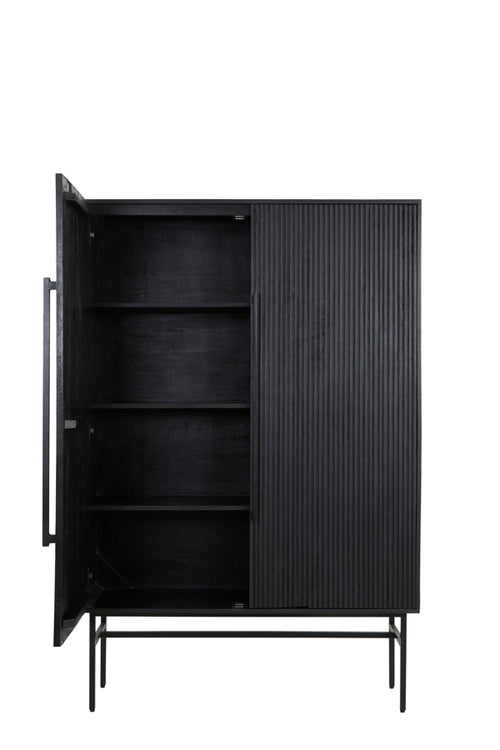 Light & Living kast ABAGE - 120x40x180cm - zwart