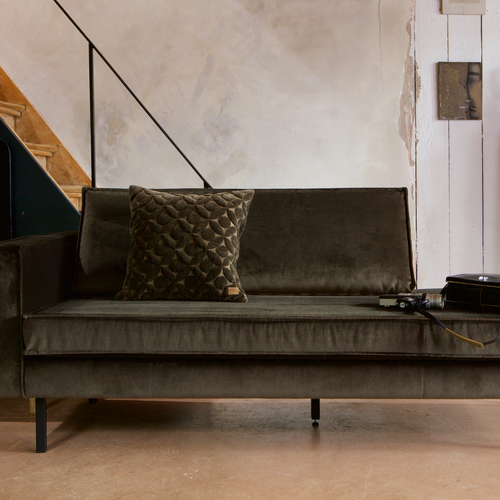 WOOOD daybed links Rodeo - Velvet - Green Hunter - 85x203x86 - vtwonen shop