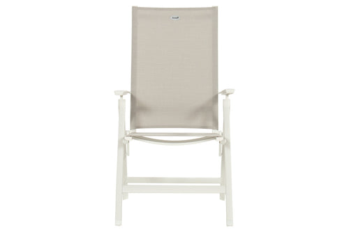 Hartman Tuinstoel Aruba - Wit Aluminium - Verstelbaar - Set van 2 - vtwonen shop