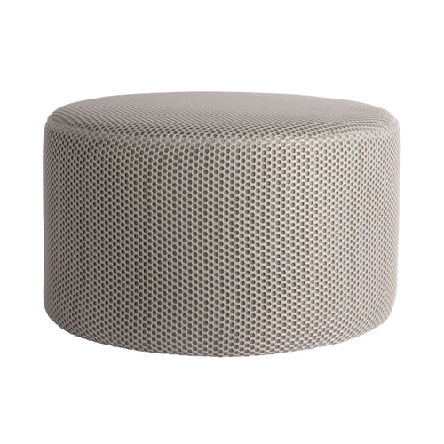 Leitmotiv poef Retro Mesh - grijs - Ø50cm
