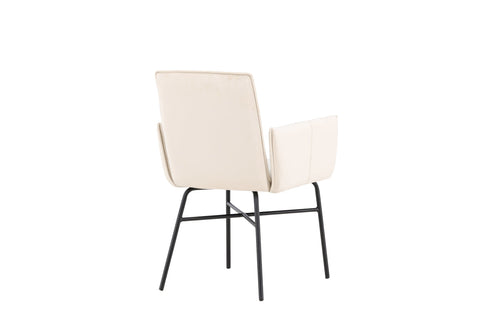 Rebellenclub Eetkamerstoel Sesto - Beige Velours