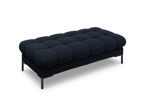 Cosmopolitan Design Bank Bali 2-zits, flueel, donkerblauw - 62x133x40cm