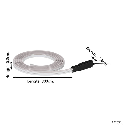 EGLO connect.z led strip Flatneon Z - 300 cm - wit - vtwonen shop