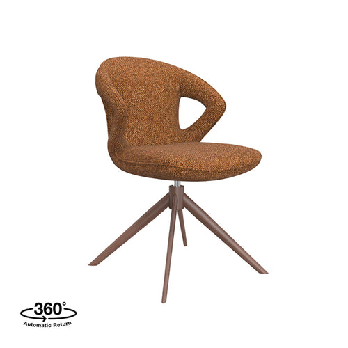 LABEL51 Eetkamerstoel Zurich - Oranje Bouclé - vtwonen shop